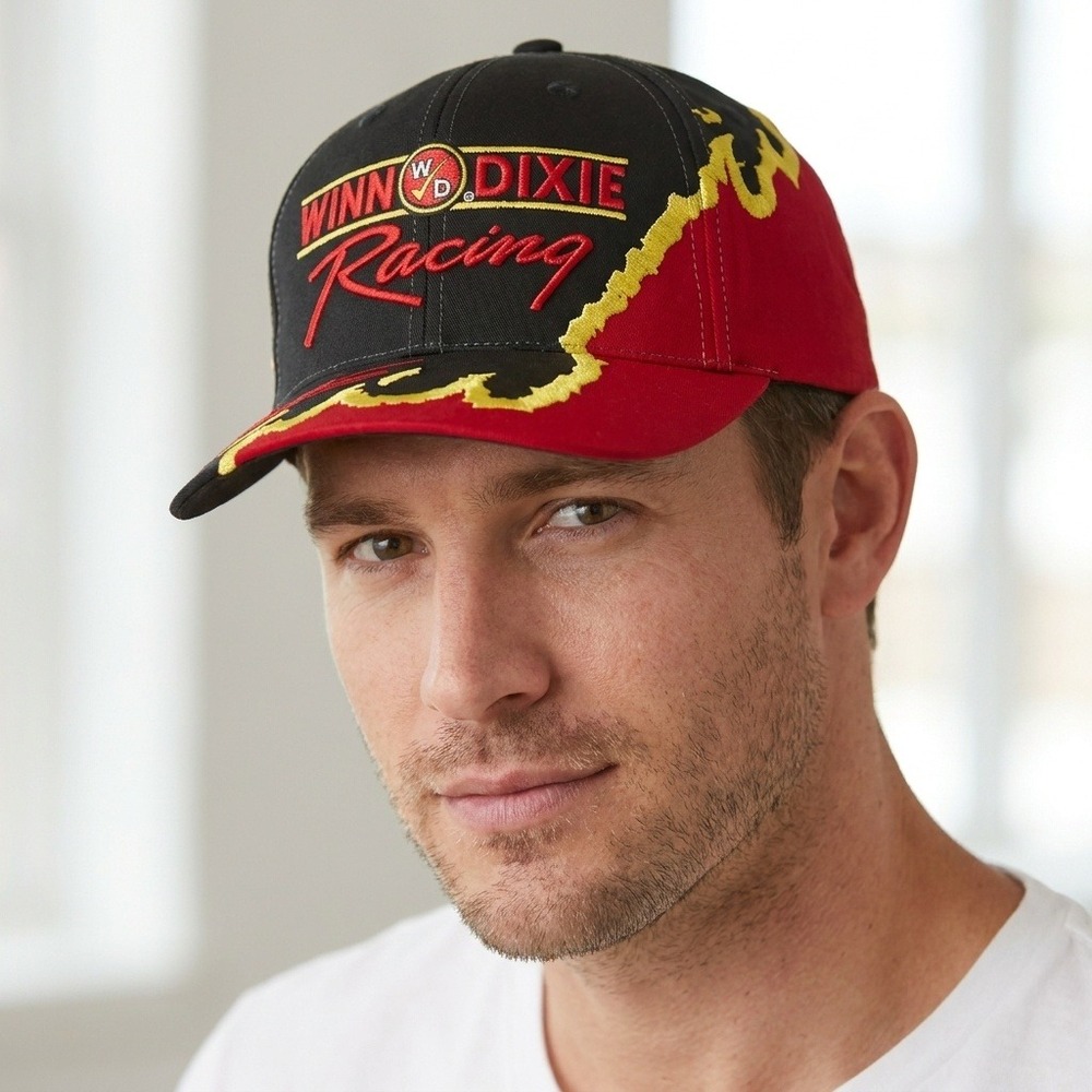 Vintage Winn-Dixie Racing Mark Martin 60 Hat Track Gear Snapback Black Red Cap